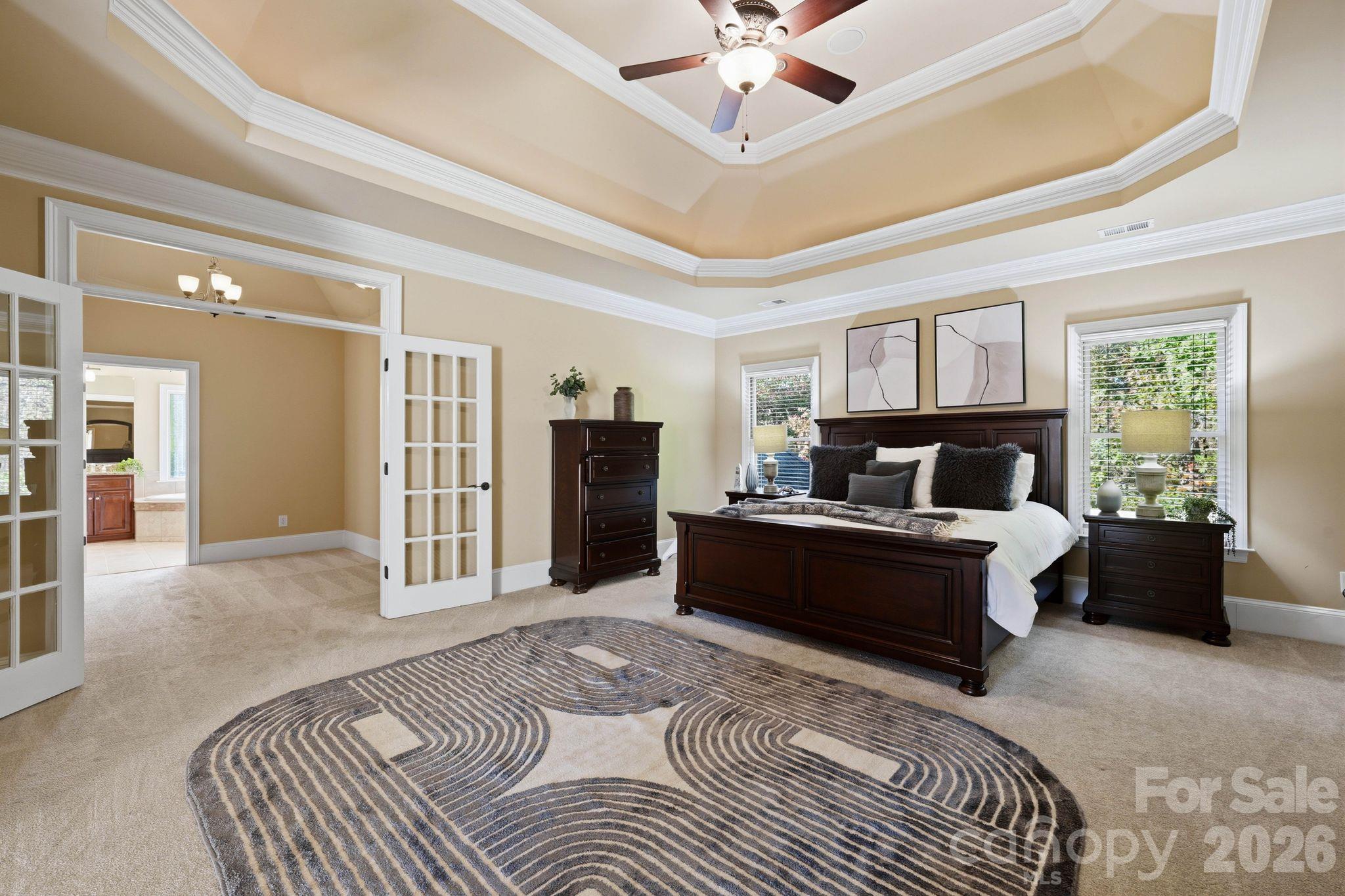 Primary bedroom (upper level) - 8407 Rolling Fields Road, Mint Hill