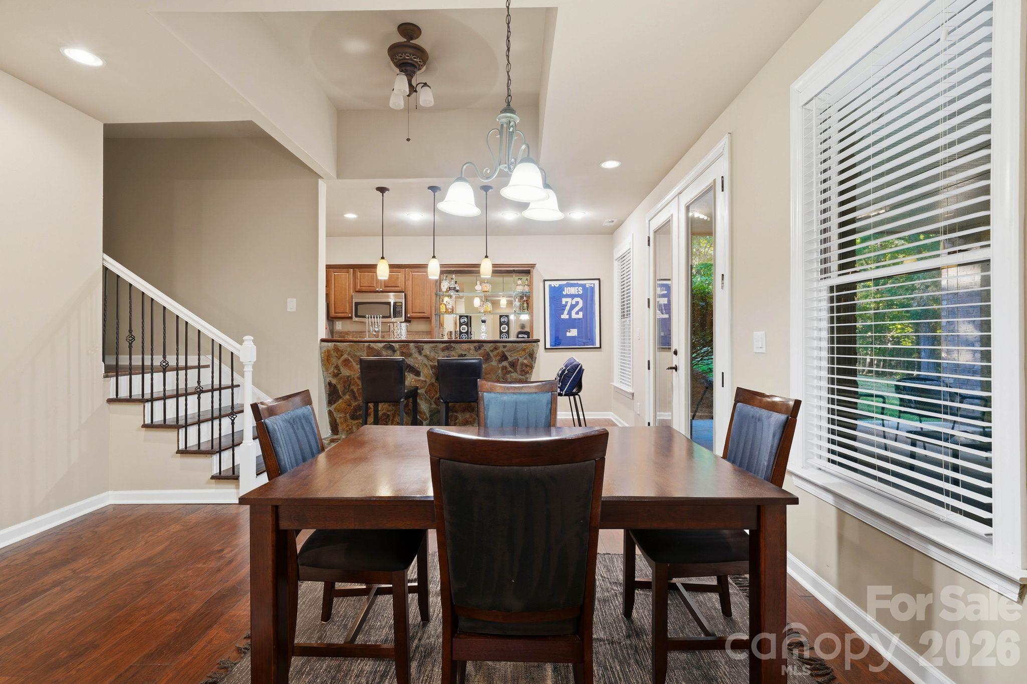 Dining area (lower level) - 8407 Rolling Fields Road, Mint Hill