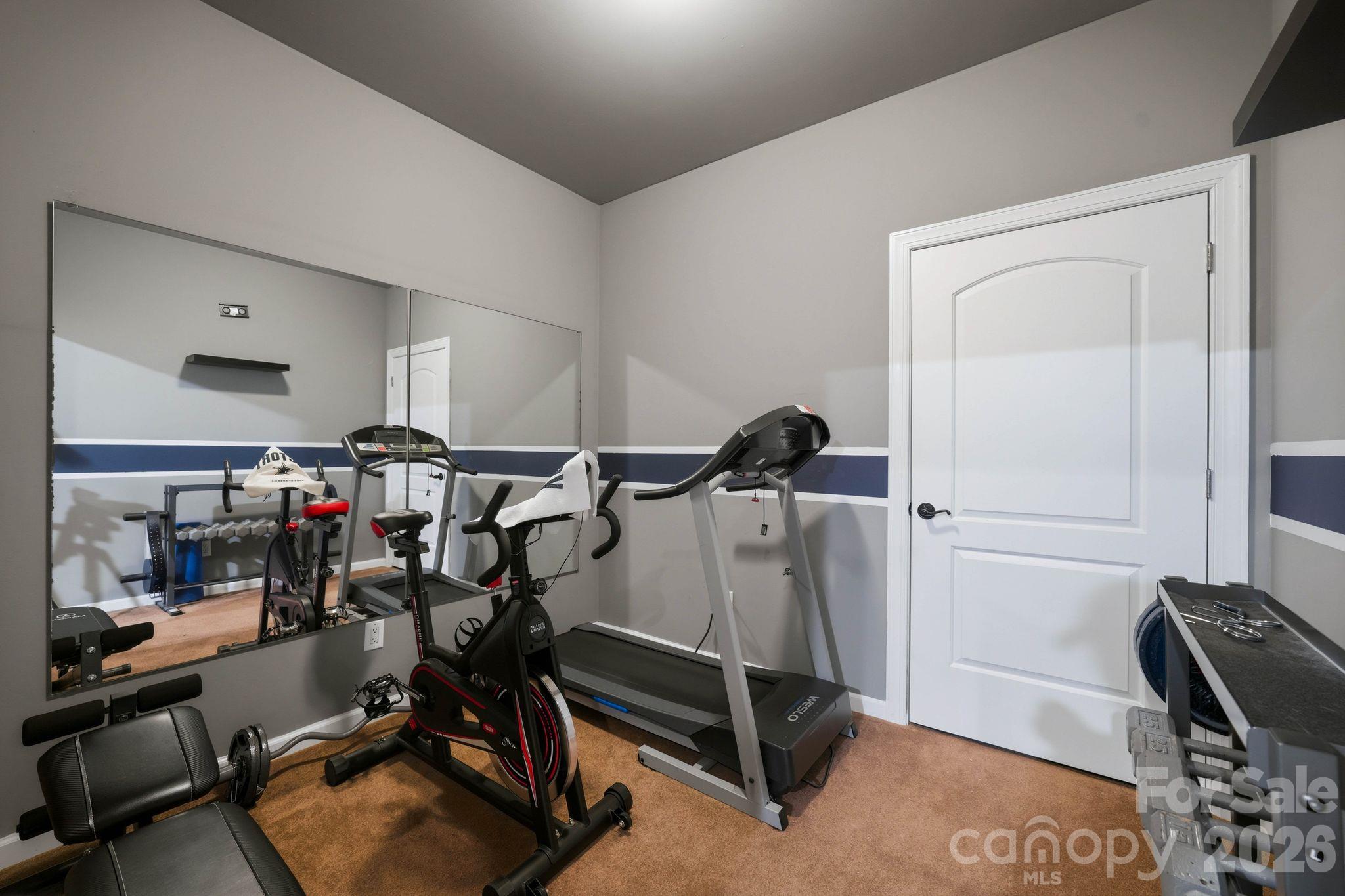 Exercise studio (lower level) - 8407 Rolling Fields Road, Mint Hill