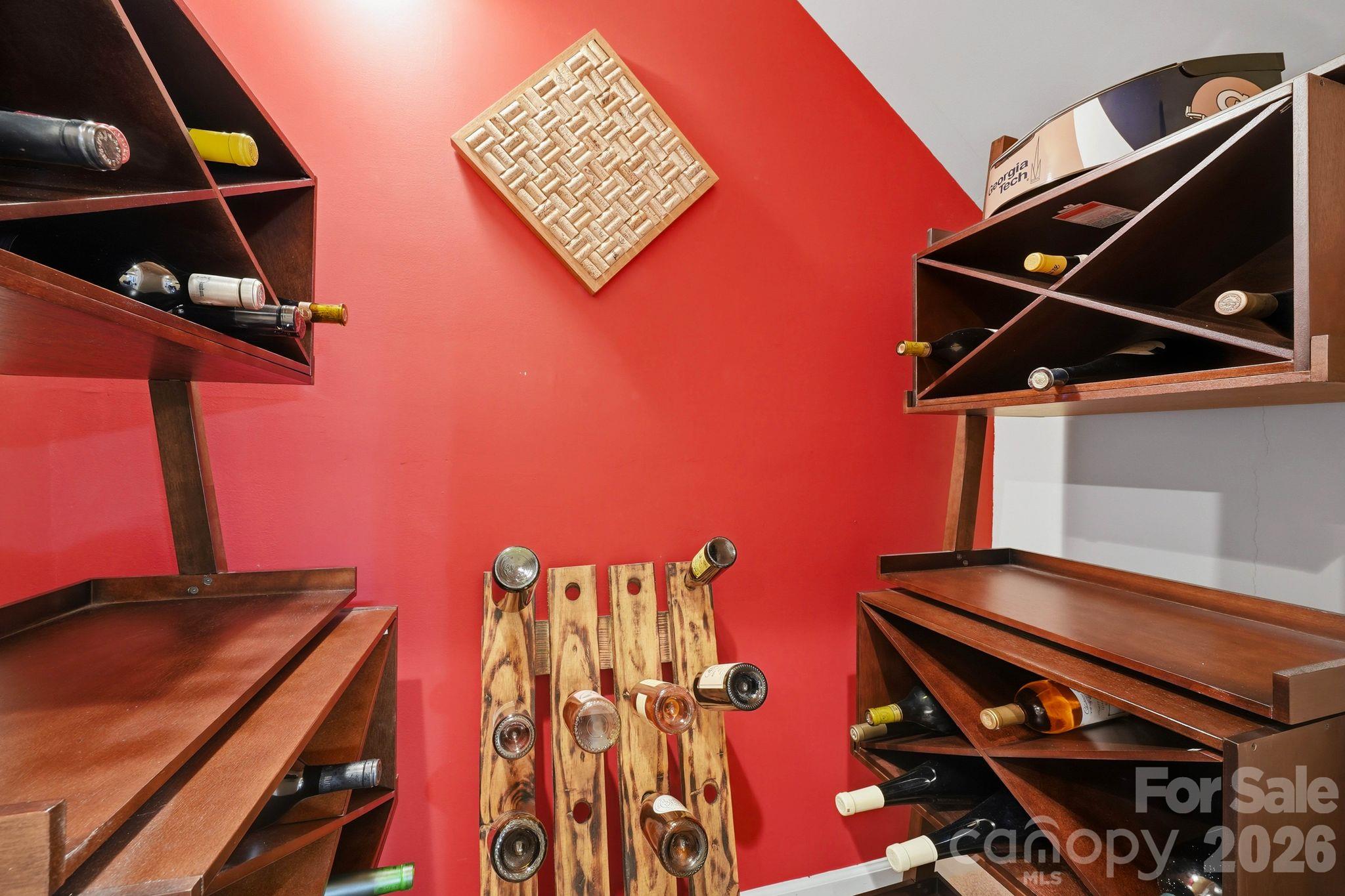 Wine closet (lower level) - 8407 Rolling Fields Road, Mint Hill