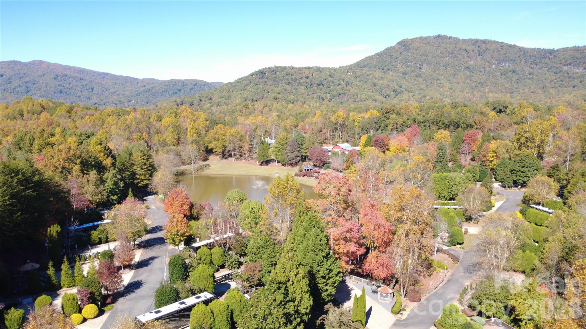 The surrounding mountain views from 200ft above the lot. - 133 Cornell Circle, Lake Lure