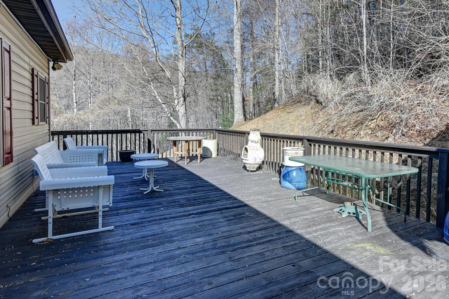Large back deck directly off of the living room - 2 Ruffed Grouse Drive, Weaverville