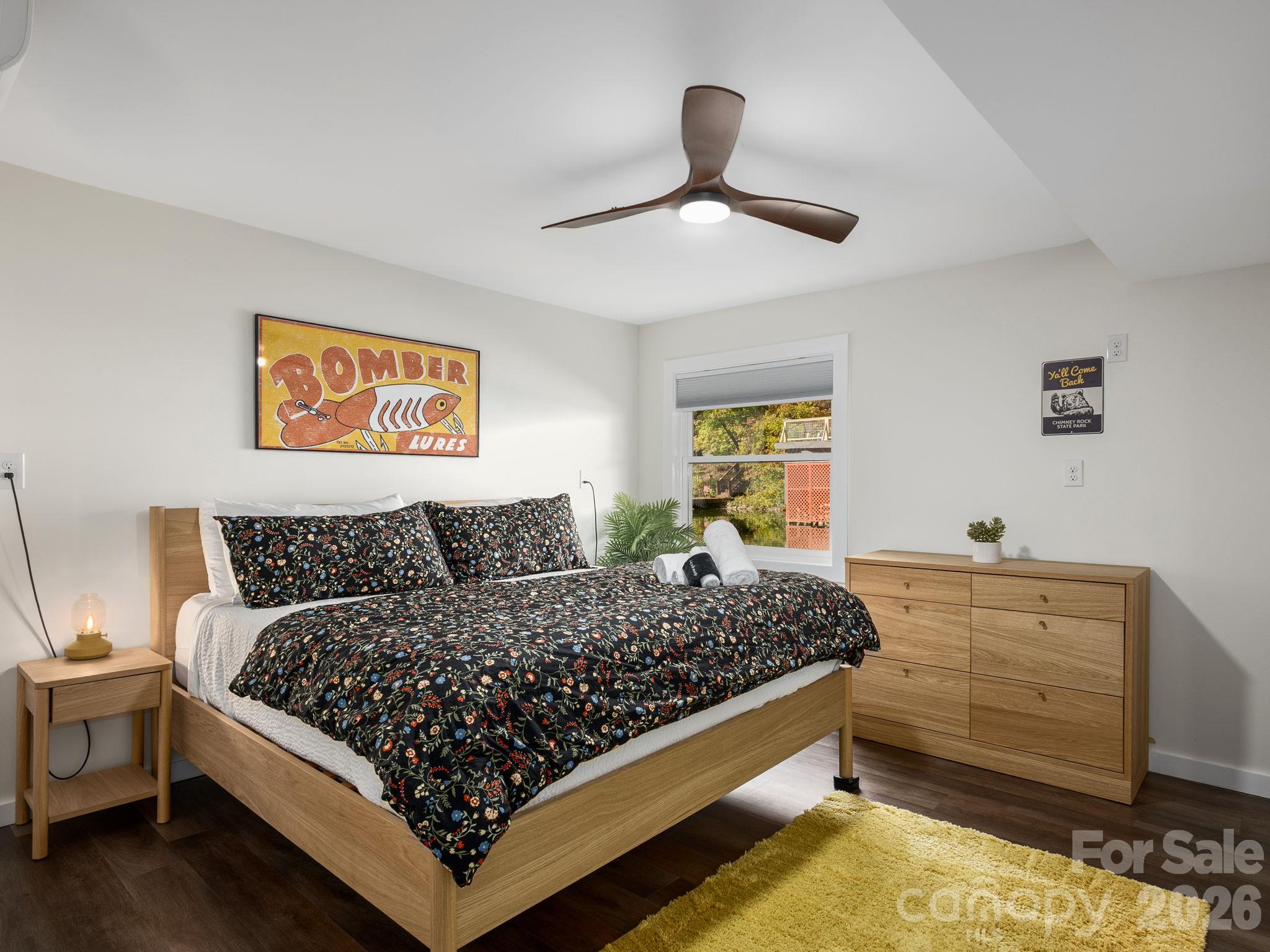 Primary Bedroom with Lake Views - 1942 Memorial Highway, Lake Lure