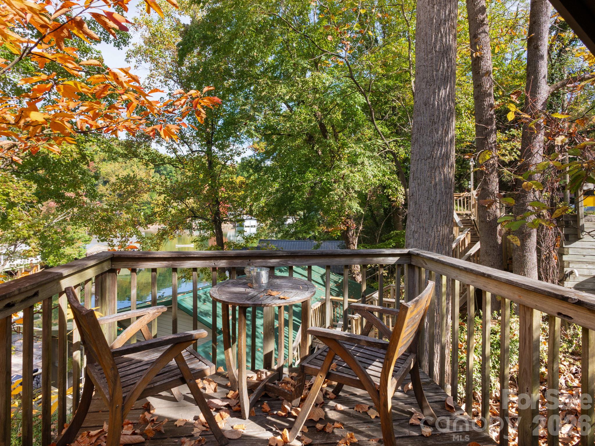 Deck off the Guest Cottage Overlooking Lake Lure - 1942 Memorial Highway, Lake Lure