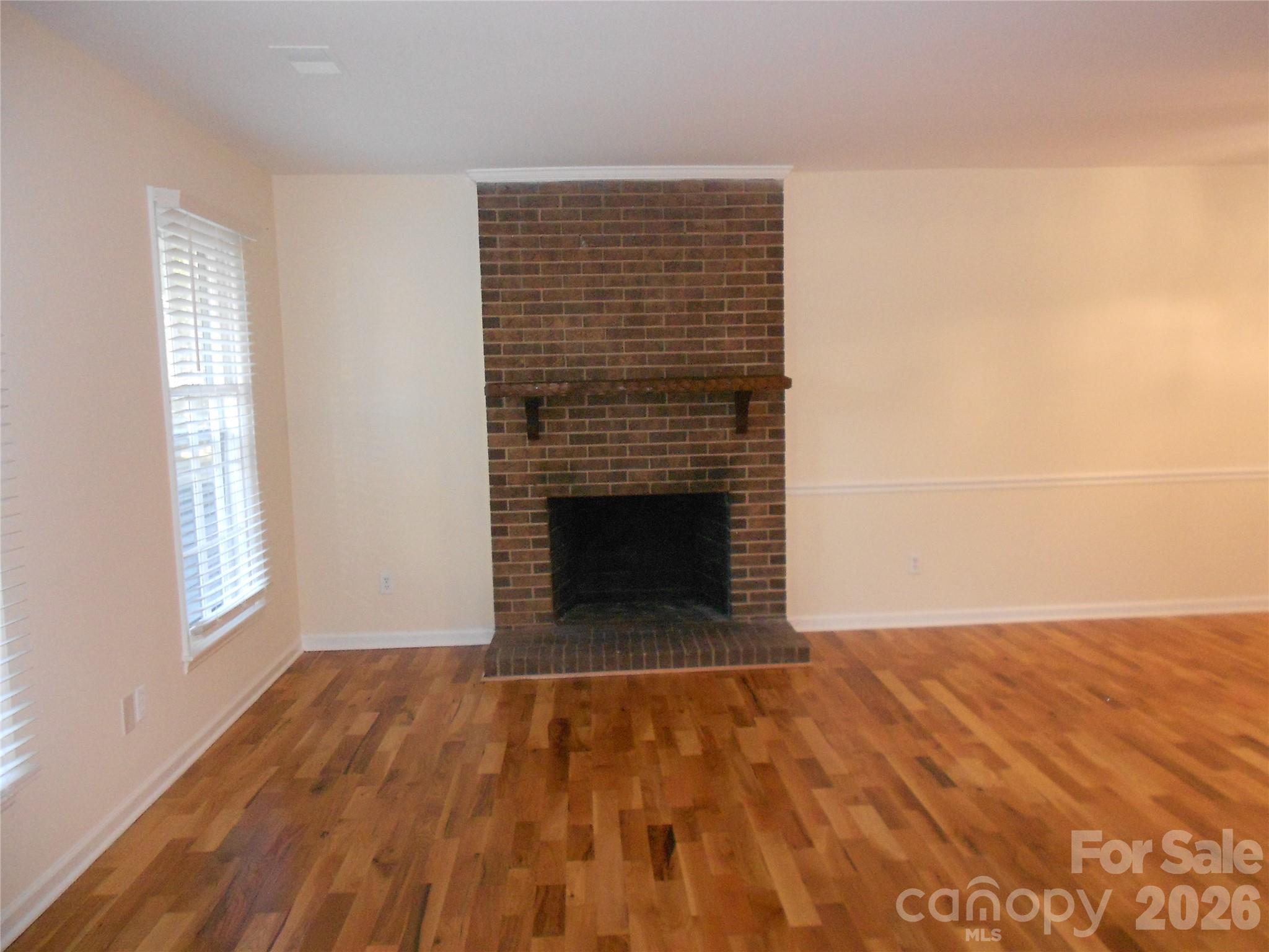 Wood Burning fireplace - 6519 Old Meadow Road, Charlotte