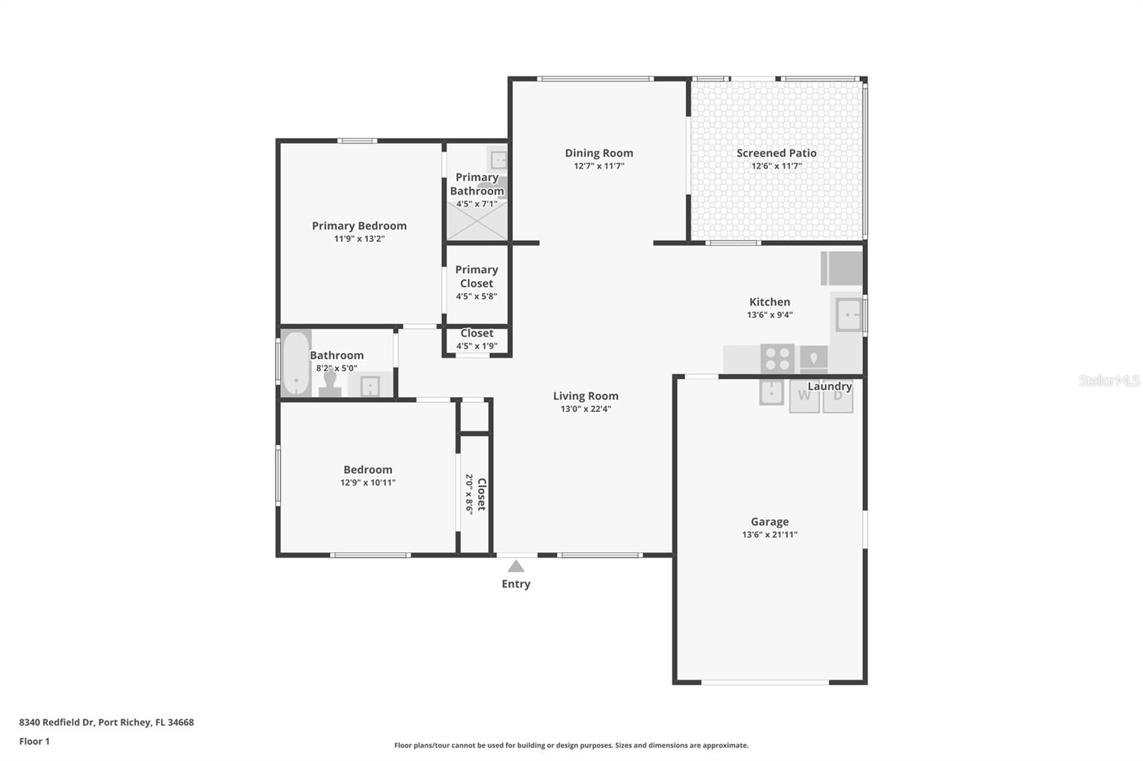 Floor Plan - 8340 REDFIELD DR, PORT RICHEY