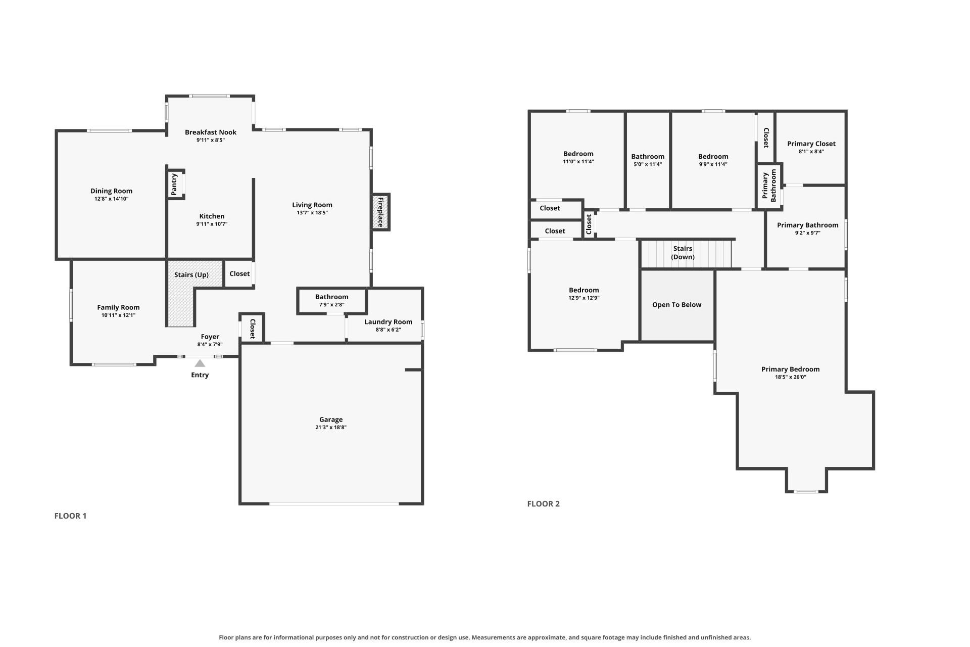 Floor Plan, dimensions are approximate - 12520 Vantage Point Lane, Huntersville
