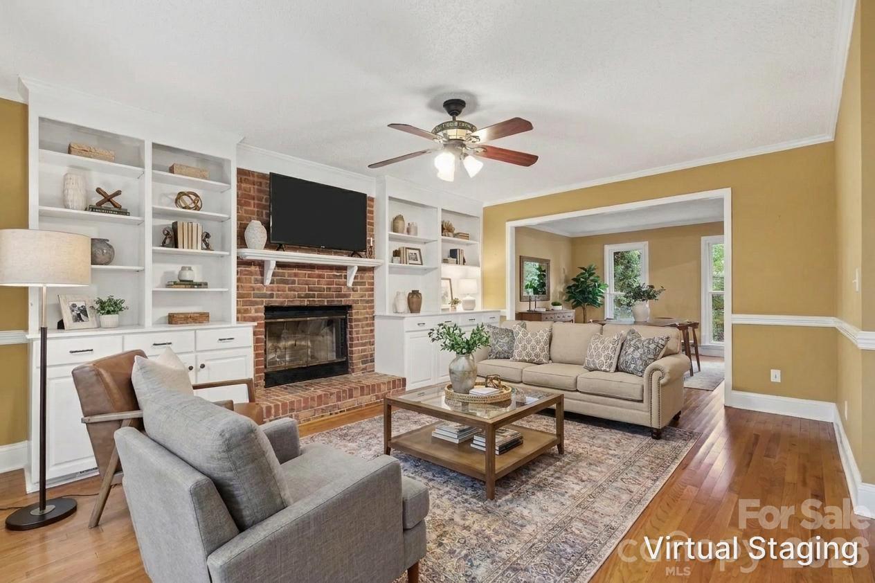 virtually staged - 4608 Sarandon Court, Charlotte