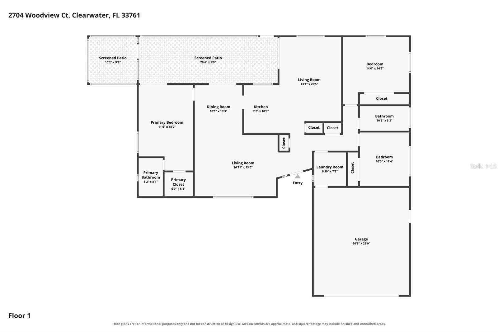 Floor Plan - 2704 WOODVIEW CT, CLEARWATER