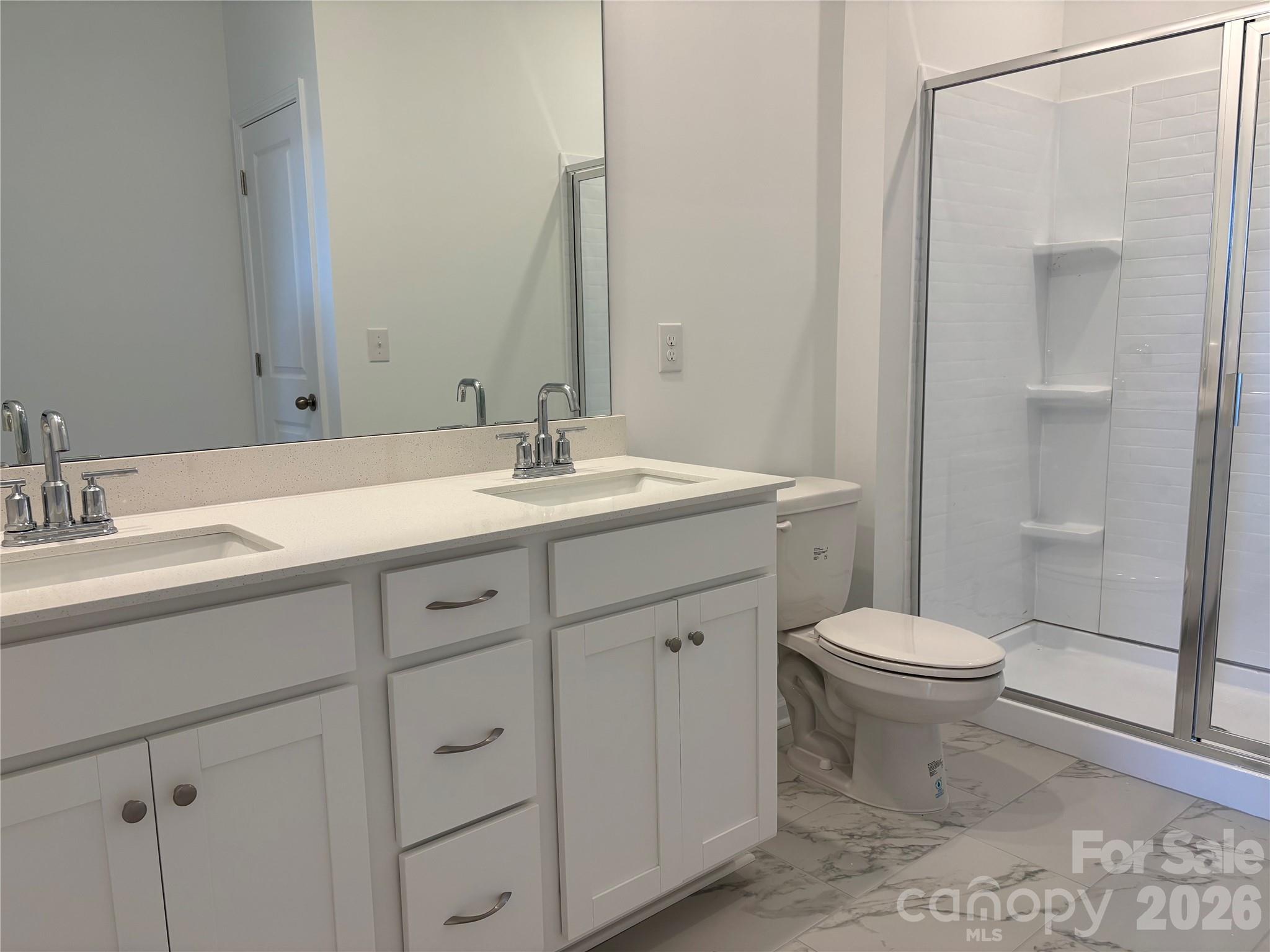 The full bath down really is spacious! - 1735 Grassy Knoll Trail, Maiden