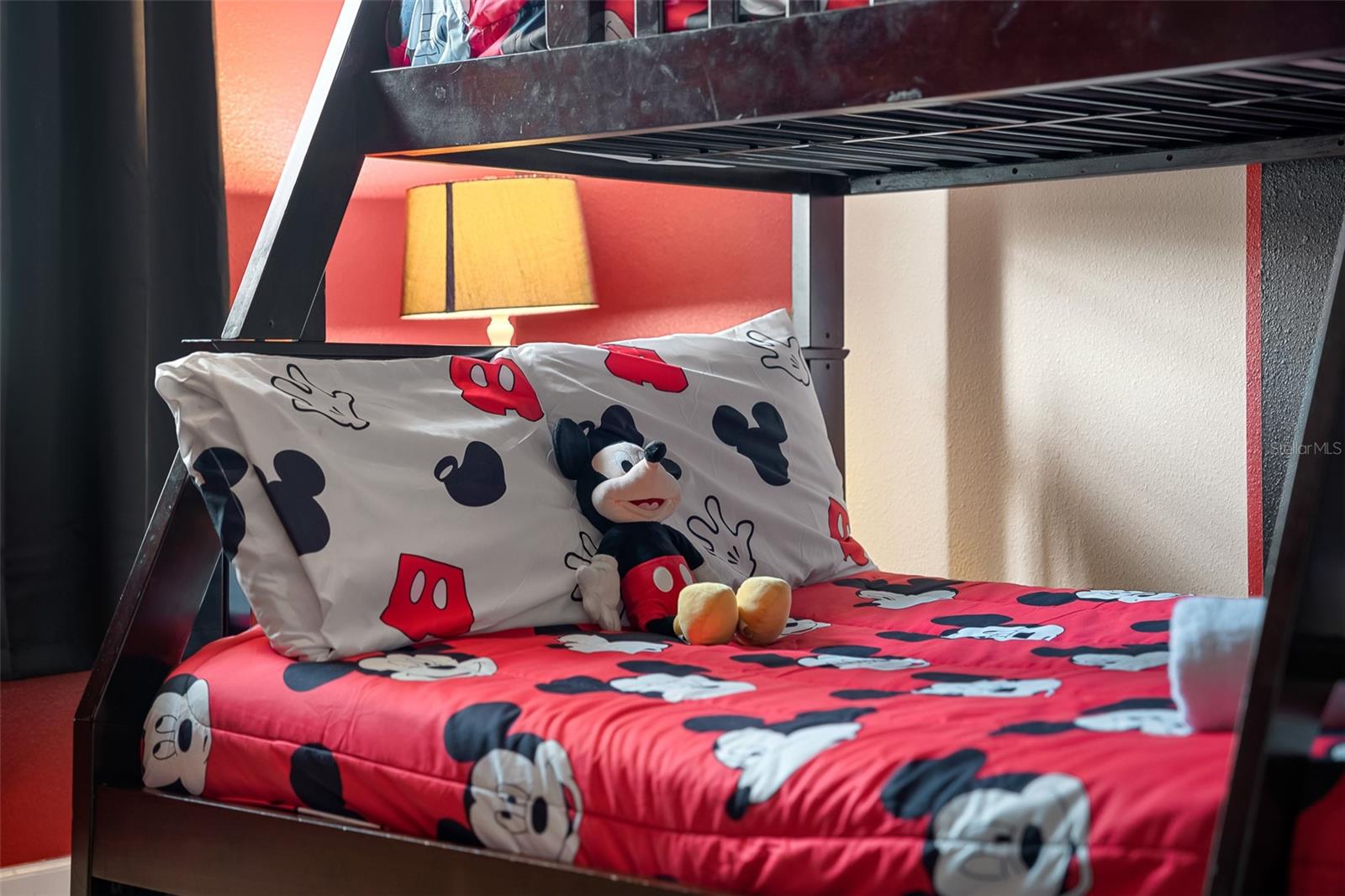Mickey Mouse Bedding Adds a Playful Touch to This Themed Bunk Room - 1520 MOON VALLEY DR, DAVENPORT