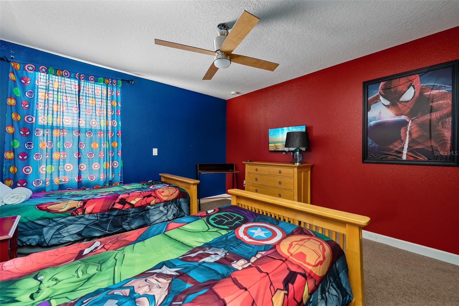 Another View of the Avengers-Themed Bedroom, Designed for Young Superhero Fans - 1520 MOON VALLEY DR, DAVENPORT