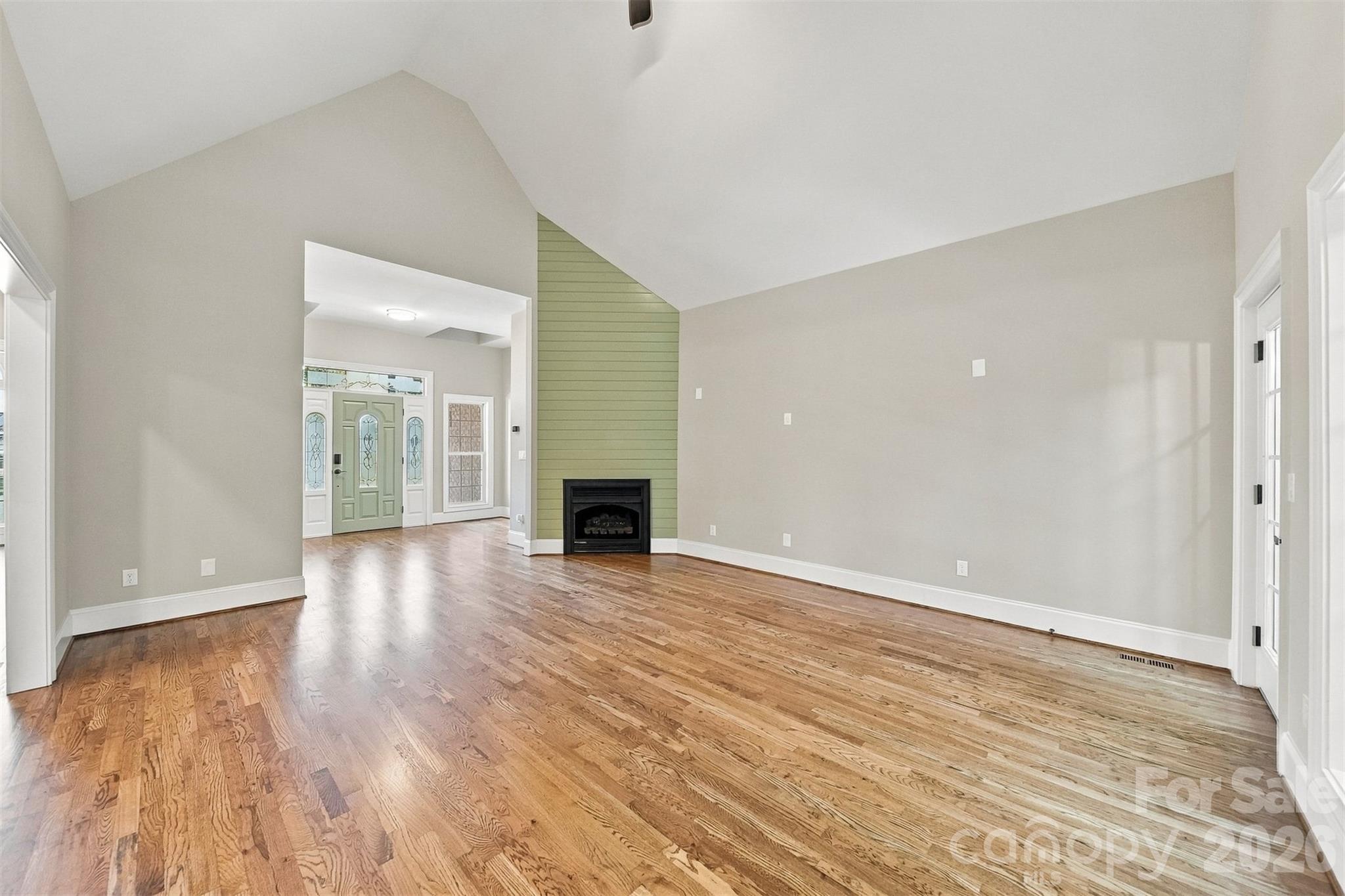 Vaulted ceilings in the living area are 16 feet tall! - 3442 Sourwood Court, Lincolnton
