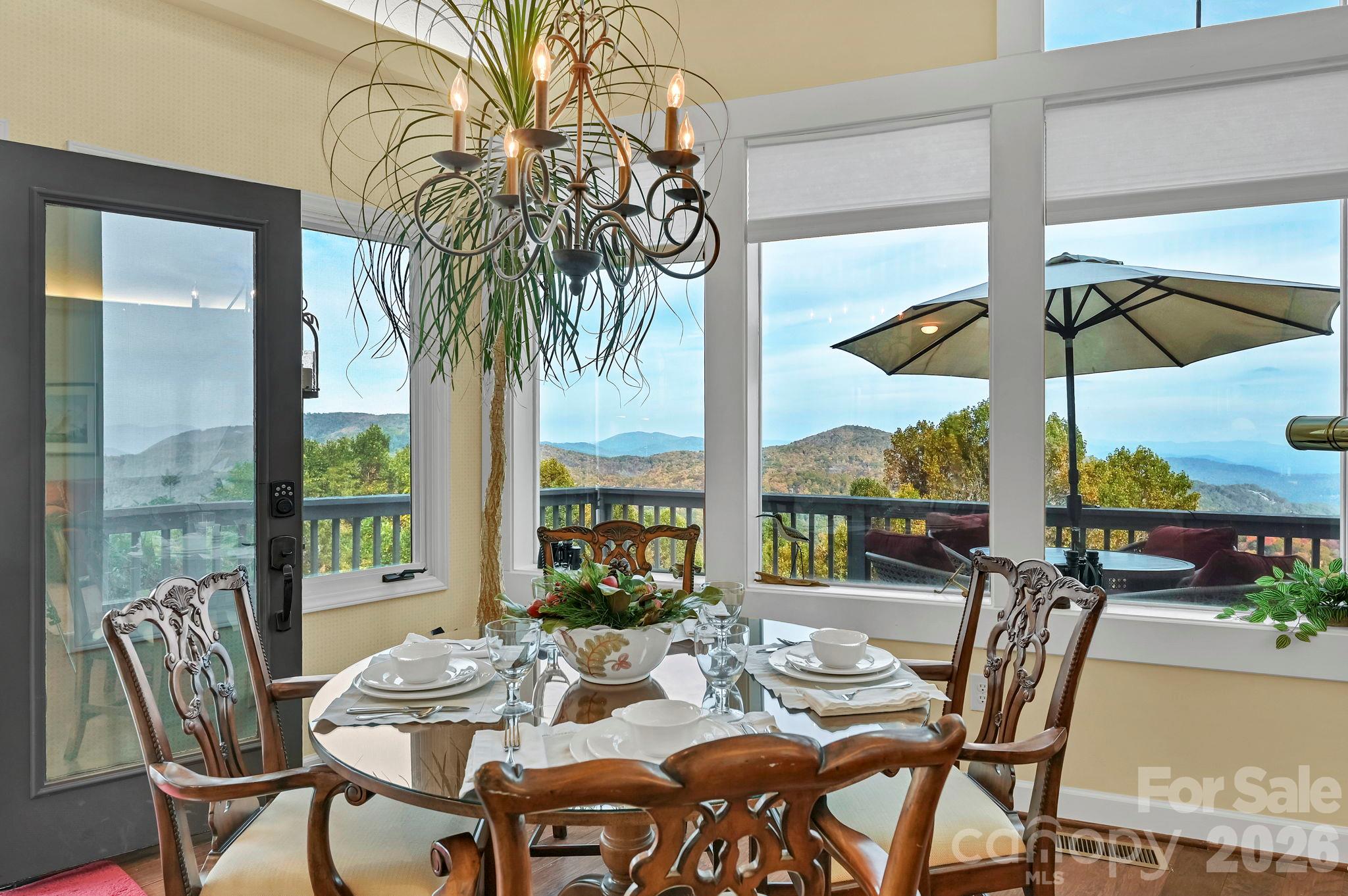 Dining area looking outward - 107 Fawns Rest None, Black Mountain