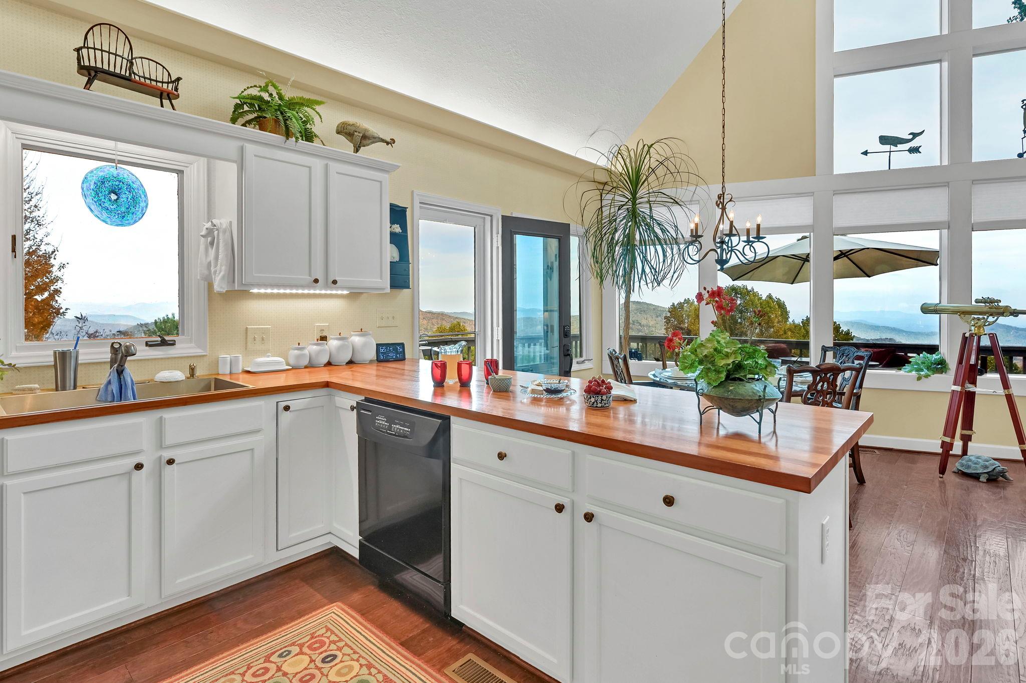 Beautiful kitchen featuring Cherry countertops - 107 Fawns Rest None, Black Mountain