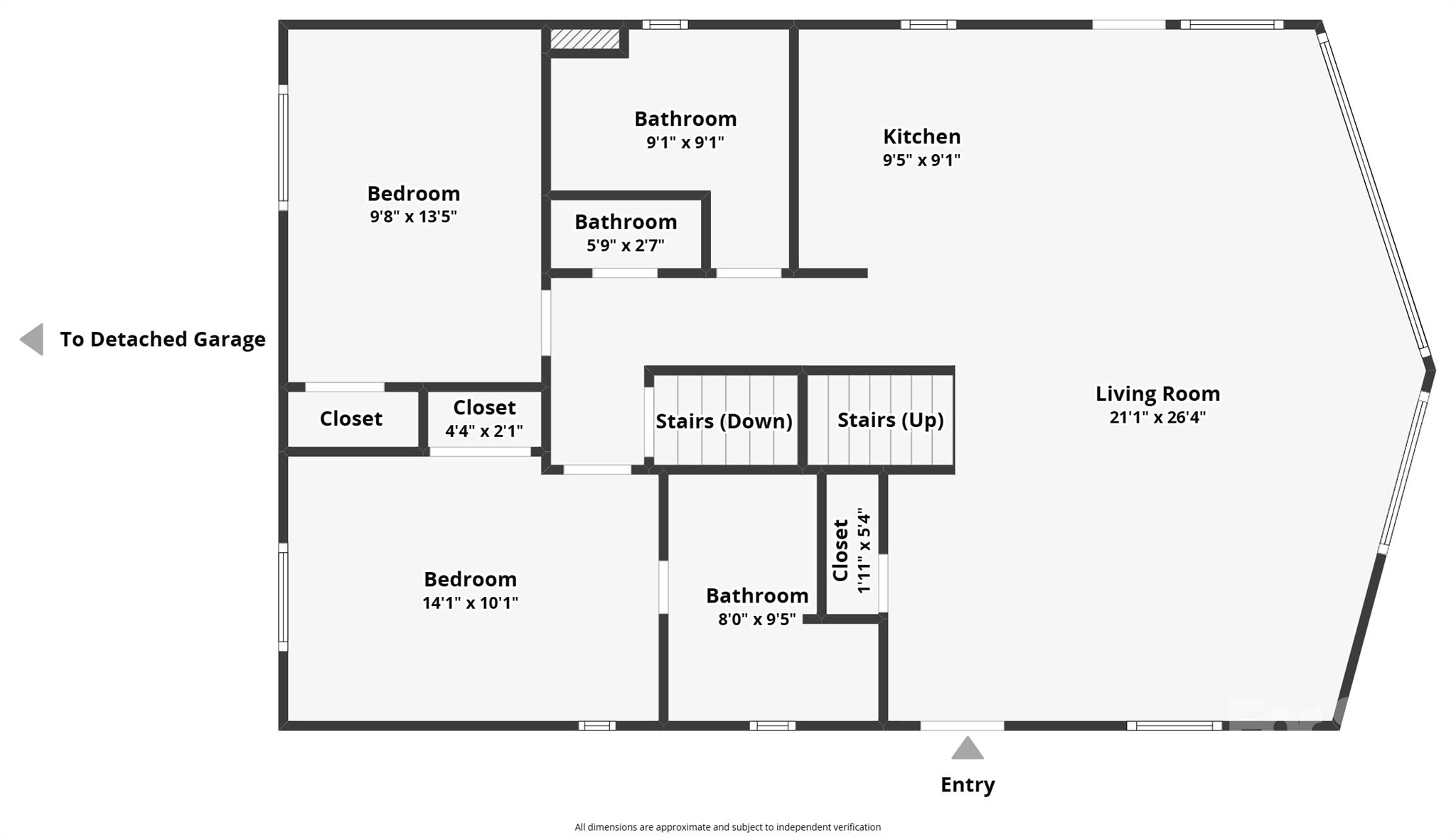Main level floorplan - 107 Fawns Rest None, Black Mountain