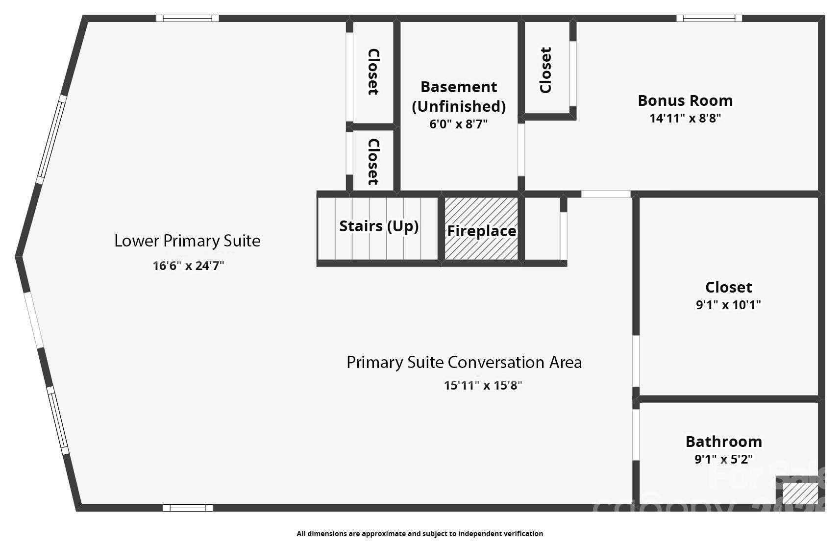 Lower Level Floorplan - 107 Fawns Rest None, Black Mountain
