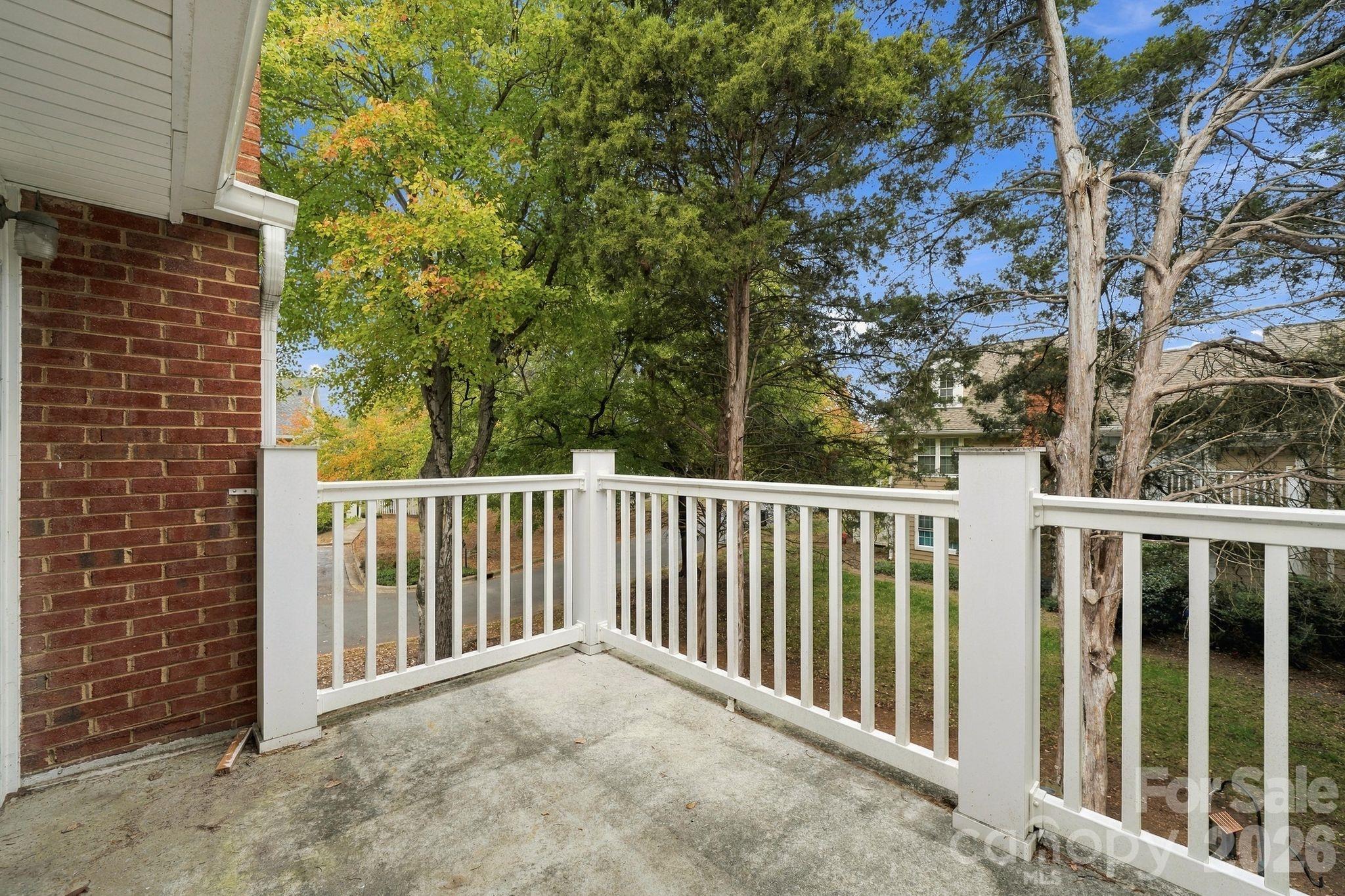 balcony - 9401 Vicksburg Park Court, Charlotte