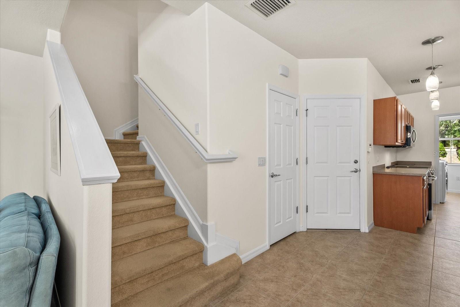 Stairway to second Floor - 3810 82ND AVENUE CIR E #104, SARASOTA