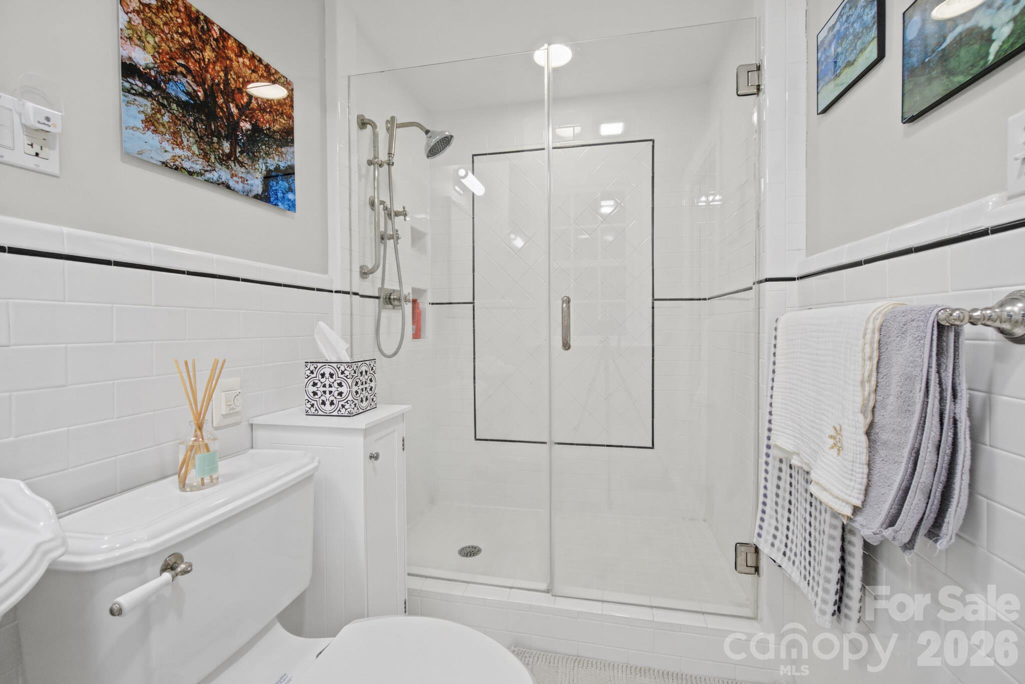 Lovely Glass Shower Door - 185 Macon Avenue, Asheville