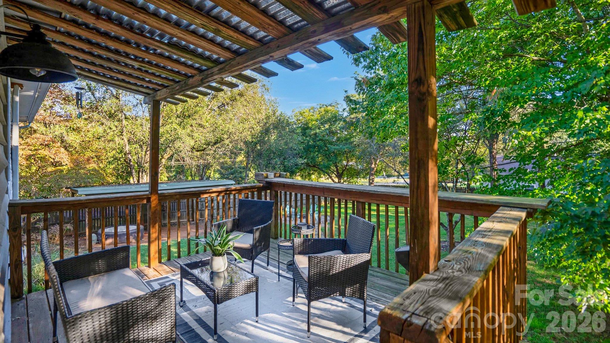 Serene back deck - 105 Brockway Drive, Mooresville
