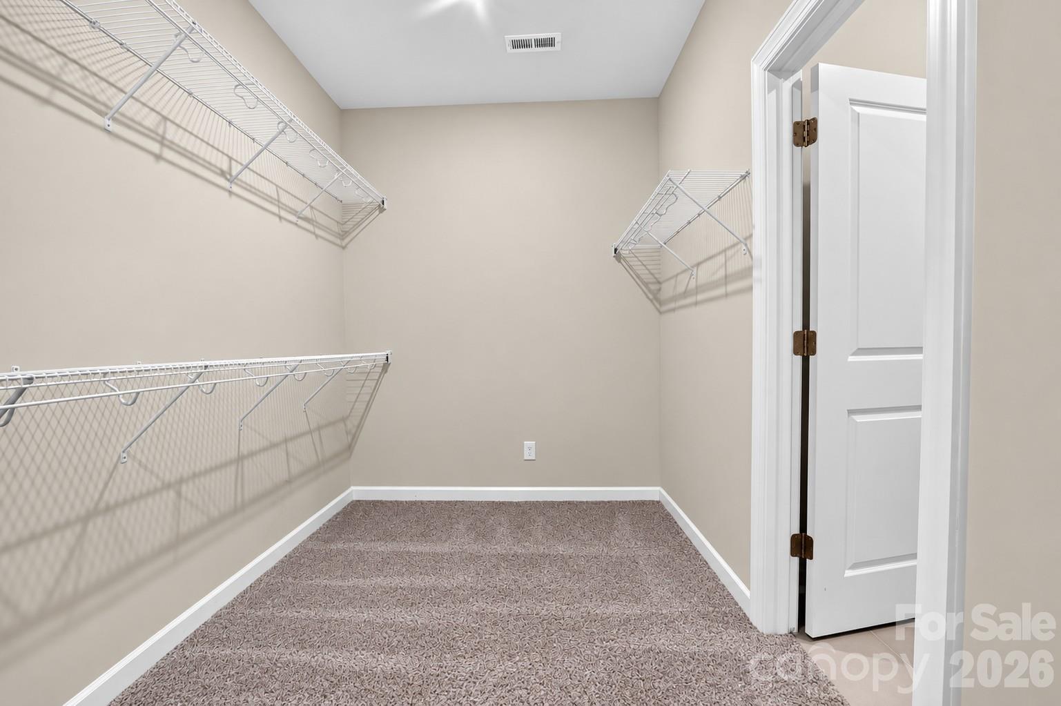 Primary closet - 9620 Festival Way, Charlotte