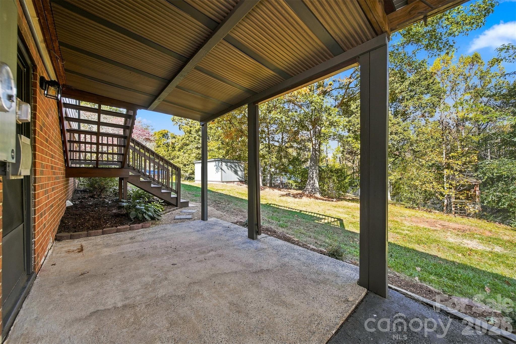 Would make a great hot tub area! - 93 Mountain Oak Lane, Hickory