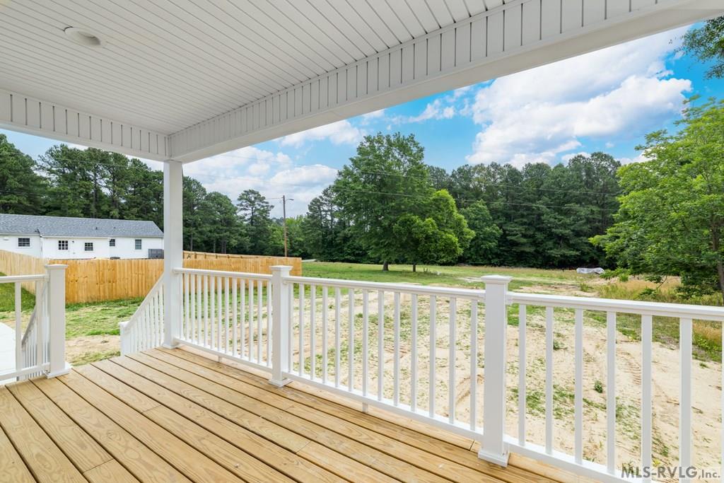 Rear porch & view - 430 Cifers Lane, Emporia VA 23847