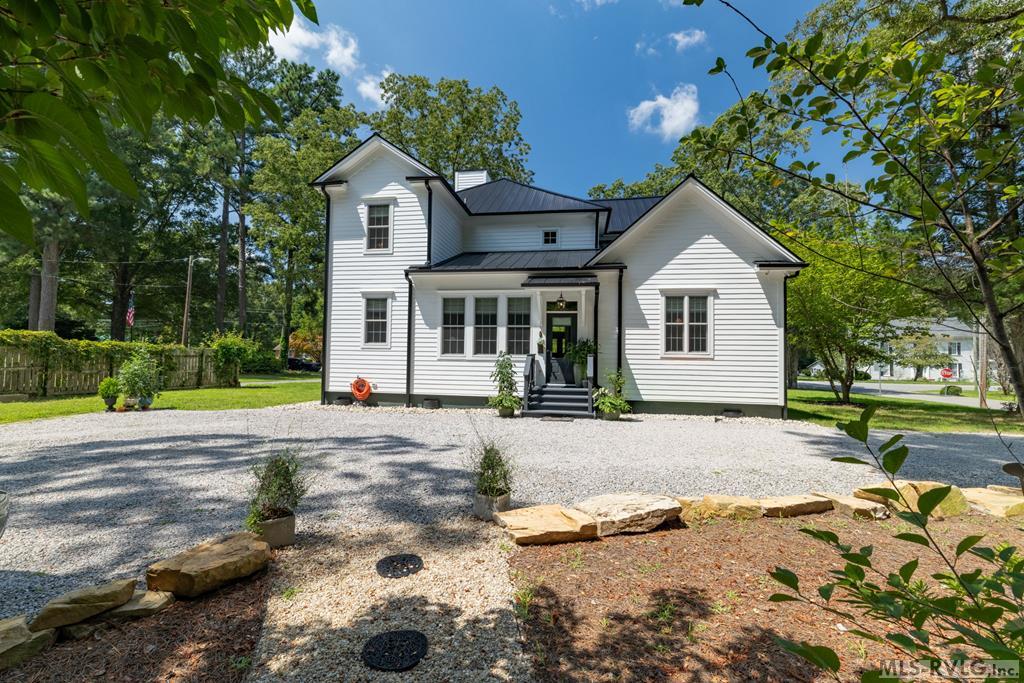 Back view of house & back porch entry - 401 Mosby Ave, Littleton NC 27850