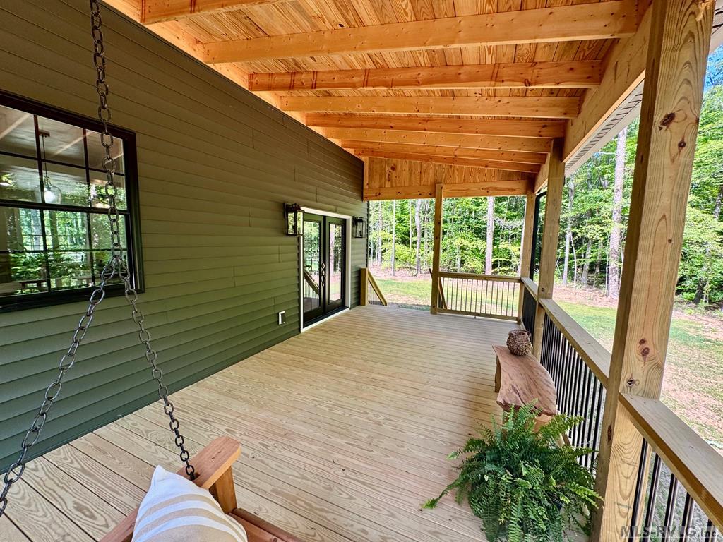 Large Back Porch - 281 Powhatan Road, Clarksville VA 23927