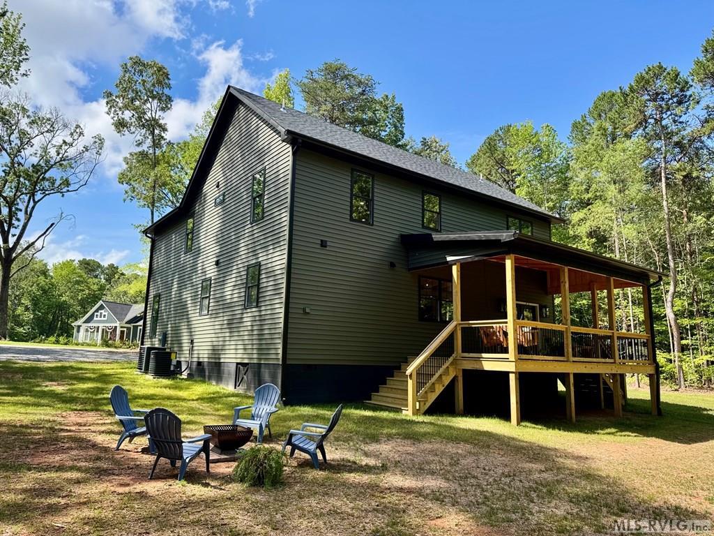 The Back of The Home - 281 Powhatan Road, Clarksville VA 23927