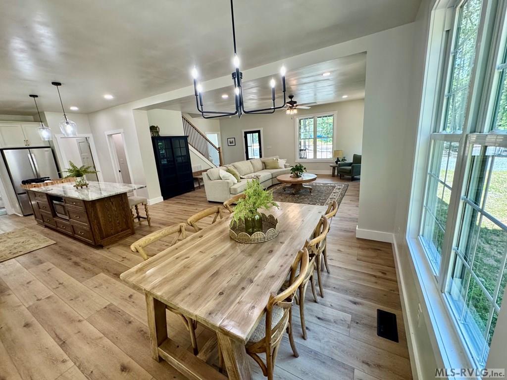 The Dining Area - 281 Powhatan Road, Clarksville VA 23927