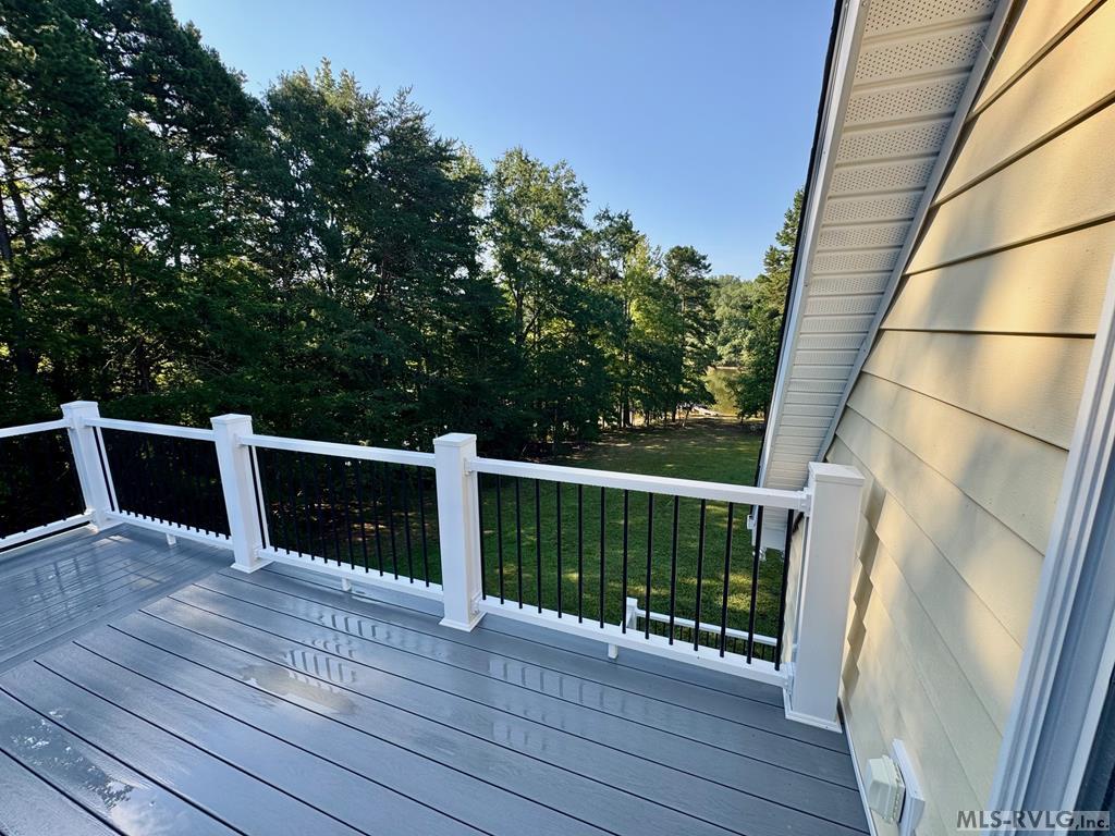 Balcony off Game Room - 285 Brady Way, Clarksville VA 23927