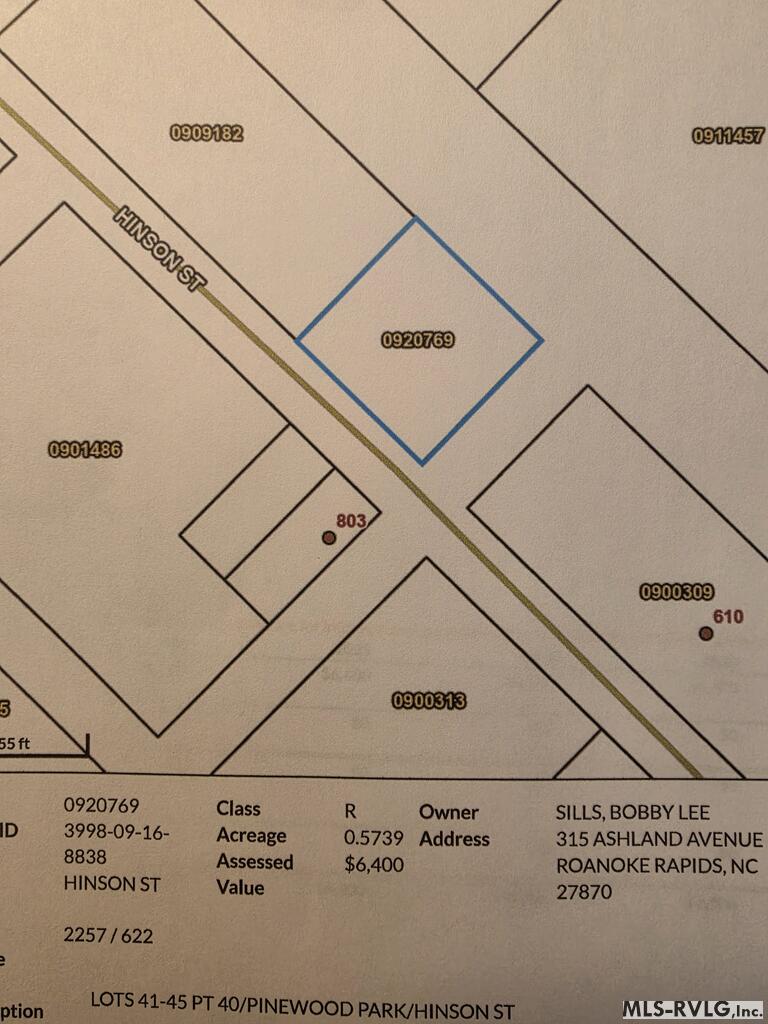 Residential Lot-Restricted at Lt-41-45 Hinson St, Roanoke Rapids NC 27870, photo 2 of 2