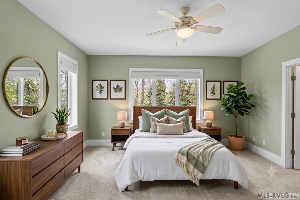 Bedroom 1 - Virtually Staged - 796 Tanglewood Drive, Bracey VA 23919
