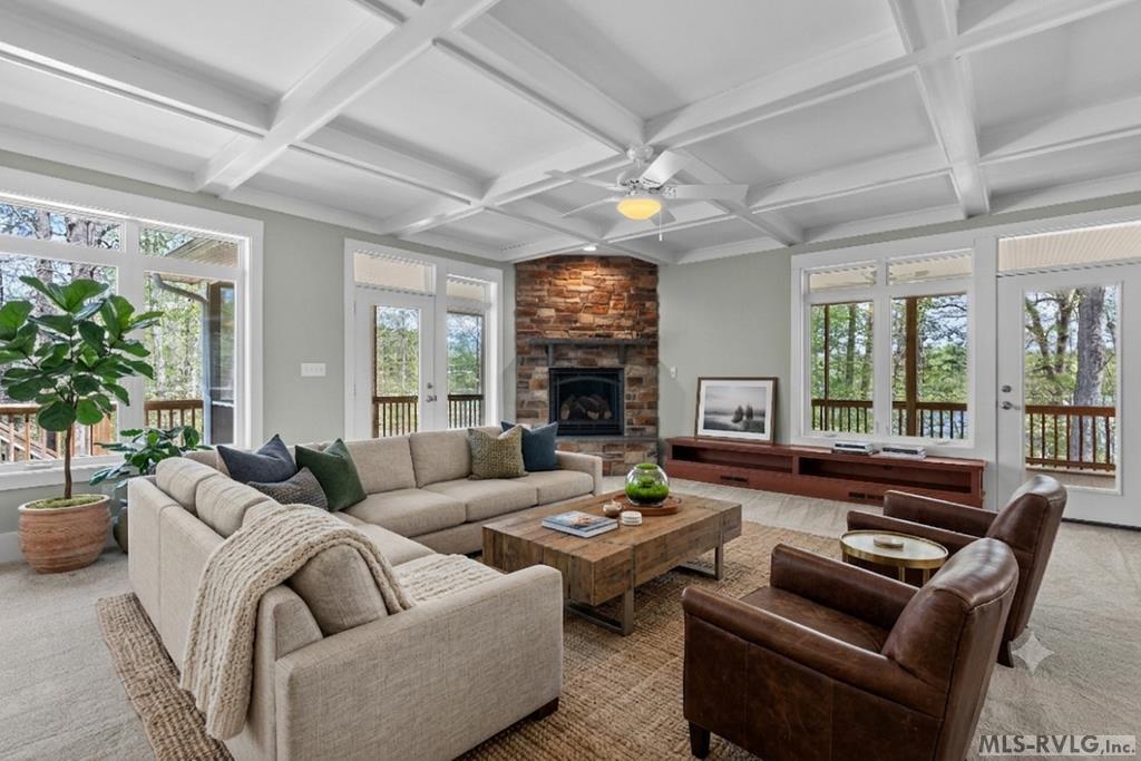 Living Room - Virtually Staged - 796 Tanglewood Drive, Bracey VA 23919
