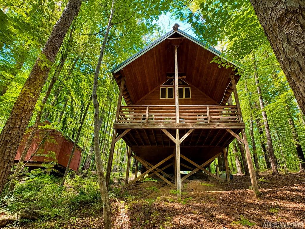 Back of Cabin - 72 Pocahantas Lane, Clarksville VA 23927