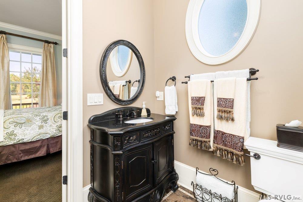 Main Level Full Bath, French Antique style vanity - 381 West Bend Dr., Gasburg VA 23857