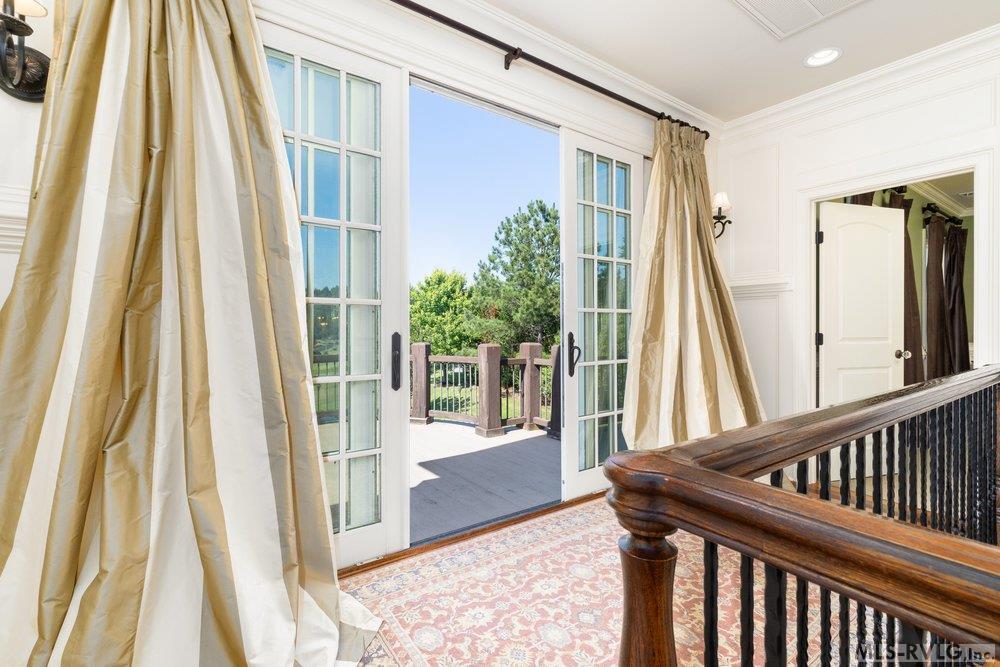 2nd Level Balcony, The oversized glass doors provide a constant connection to nature - 381 West Bend Dr., Gasburg VA 23857