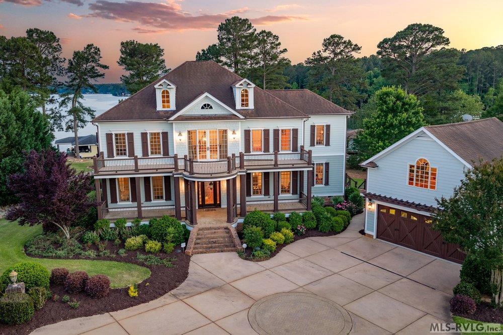 Luxury Lakeside Living, Grand Waterfront Estate blends Southern style with luxury lakeside living - 381 West Bend Dr., Gasburg VA 23857