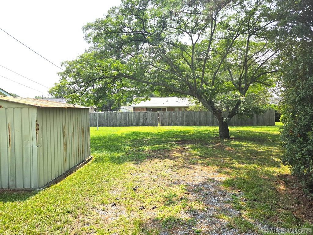 VIEW OF BACK YARD FROM ALLEY - 829 Allen Avenue, Roanoke Rapids NC 27870